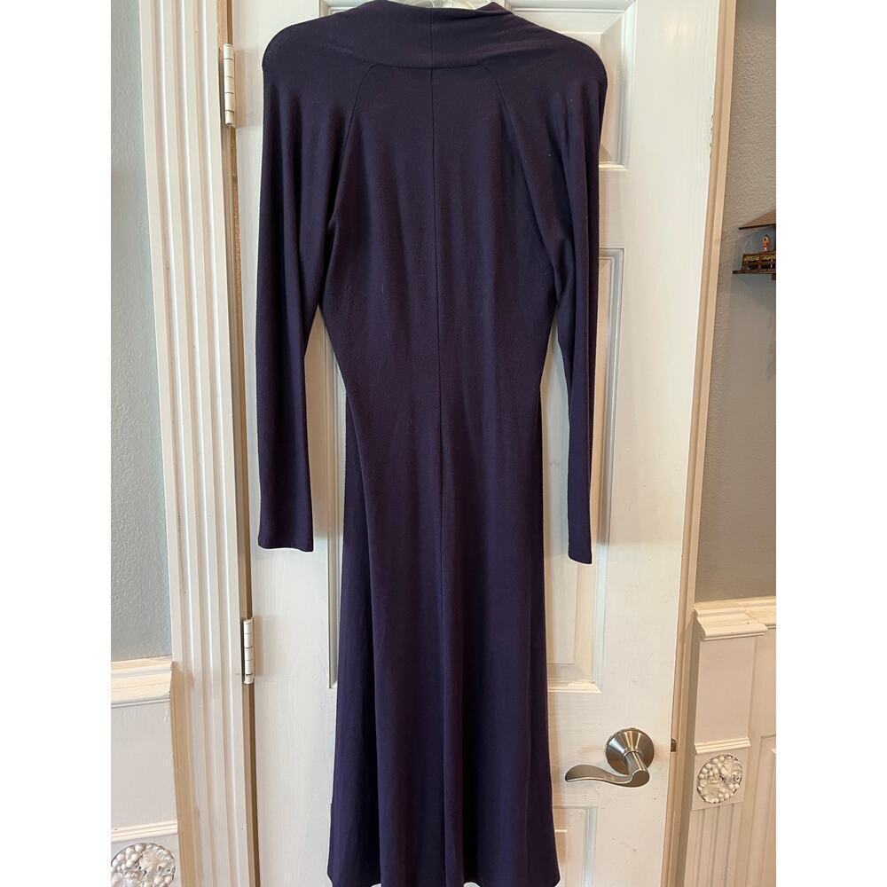 VTG Talbots Faux Wrap Purple dress Women 4 Ballet Ethereal Y2K Fairy Coquette - Picture 3 of 8
